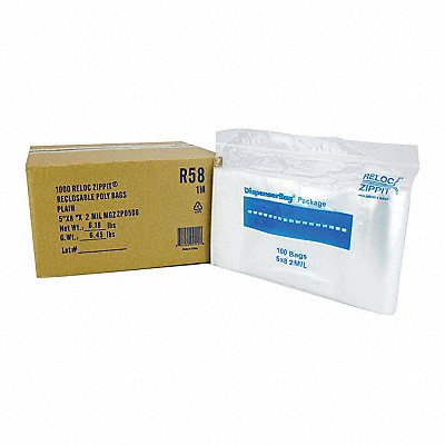 Reclosable Poly Bag Zip Seal PK1000