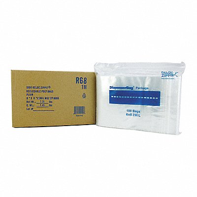 Reclosable Poly Bag Zip Seal PK1000