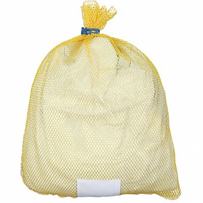 Laundry Bag Yellow Rubber Closure PK12