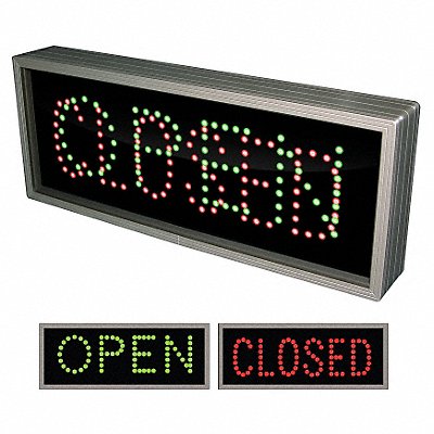 LED Parking Sign Open/Closed 7 x 18 