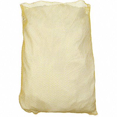 Mesh Laundry Bag Yellow Polyester PK12