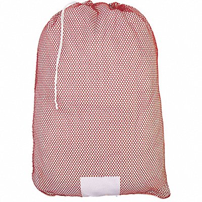 Mesh Laundry Bag Red Drawcord PK12