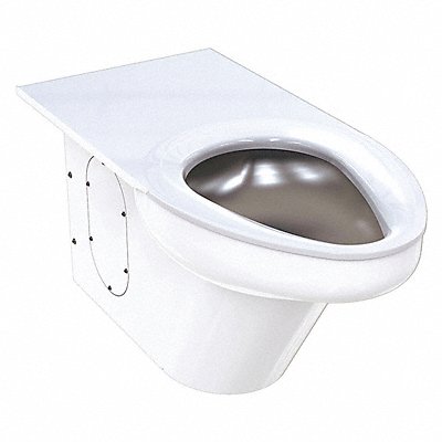 Ligature Resistant Toilet White BackSpud