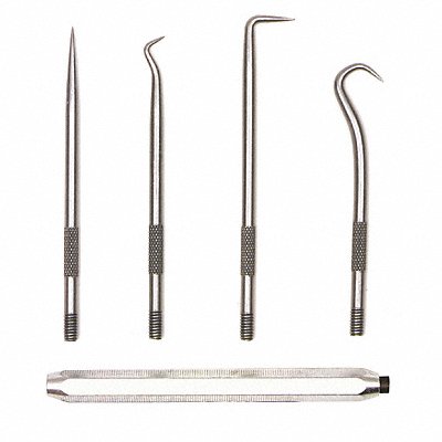 Pick And Hook Set Steel 5-9/16in.L 4 pcs