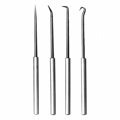 Pick And Hook Set Steel 6-5/16in.L 4 pcs