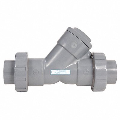 Y True Union Check Valve PVC 1 Socket