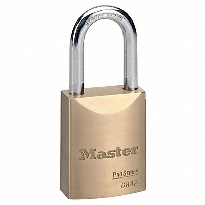 Keyed Padlock 25/32 in Rectangle Gold