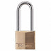 Keyed Padlock 13/16 in Rectangle Gold