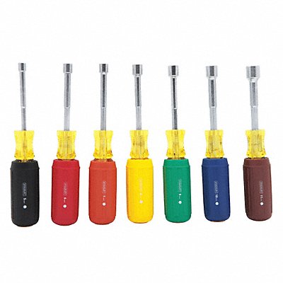 Solid Hex Shank Nut Driver Set