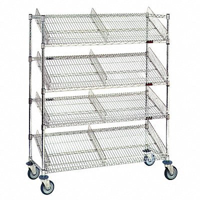 Suture Cart 48x69 Chrome 5 Shelves