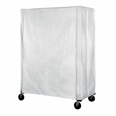 Cart Cover 60x24x86 White Polyester