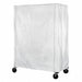 Cart Cover 36x24x63 White Poly Zipper