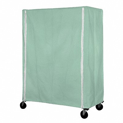 Cart Cover 60x21x63 Green Nylon Zipper