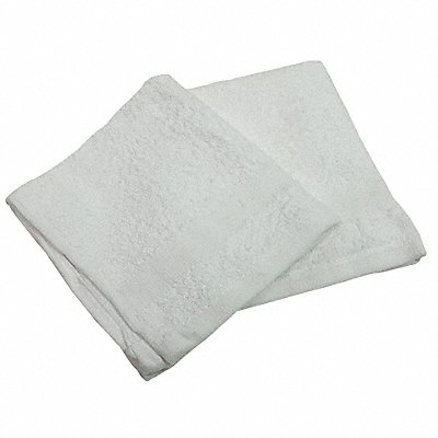 Wash Cloth 12x12 In White PK12