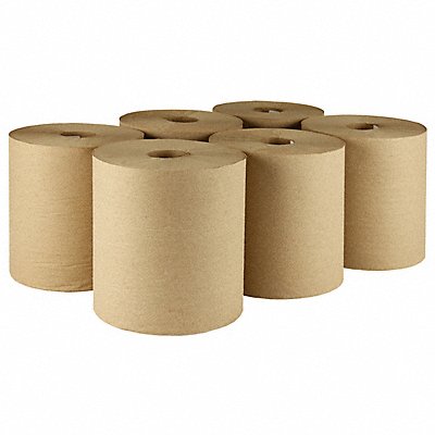 Paper Towel Roll Continuous Brown PK6