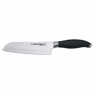 Santoku Knife 7 in Blade Black Handle