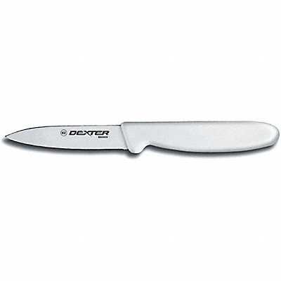 Paring Knife 3 1/2 in Blade White Handle