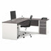 L-Shape Workstation Slate 82-29/32in. D