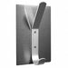 Magnetic Coat Hook 4 in W Satin Steel