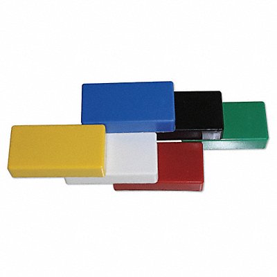 Ceramic Magnets Rectangle Assorted PK6