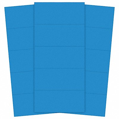 Magnetic Strips Pre-Cut 2in Blue PK25