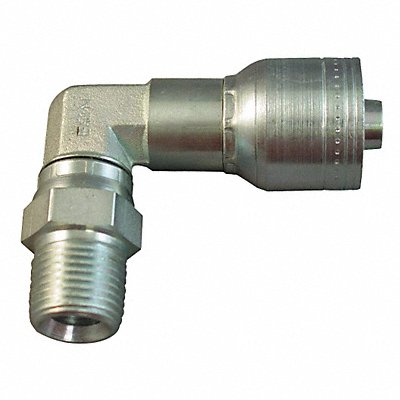 Crimp Fitting 90 Deg 1/2 ID 1/2 FNPTF