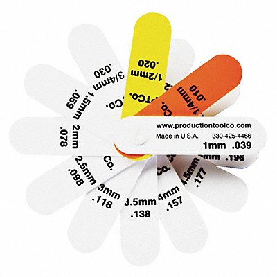 Feeler Gauge 1.57 In Thick 3 In L Blade