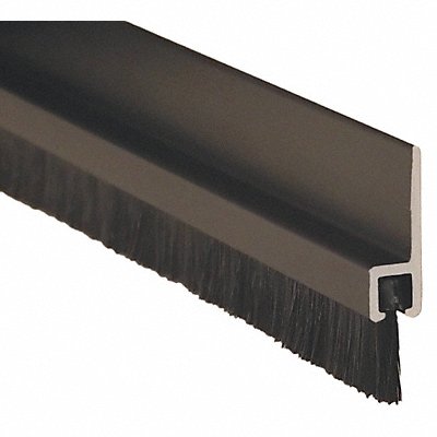 Double Door Weatherstrip Brush 8ft L Blk