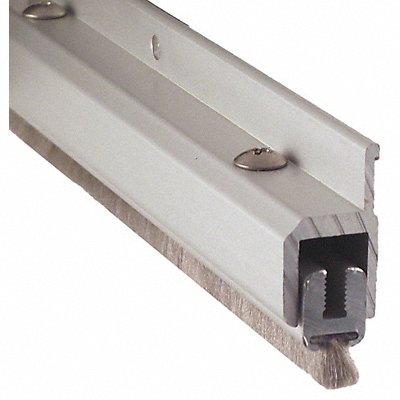 Double Door Weatherstrip Pile 8ft L Gray