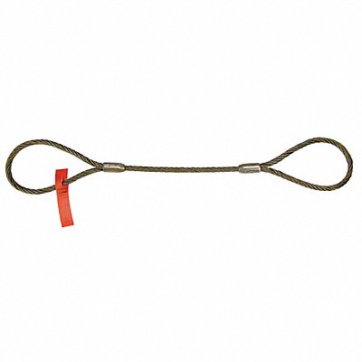Sling Wire Rope 8 Ft L Vert Cap 1300 lb