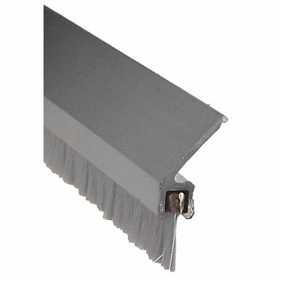 Door Frame Weatherstrip Brush 6ft L Gray