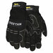 Gloves Mechanic Hook/Loop Wrist Blk PR