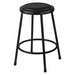 Stool Steel Vinyl Black 24 