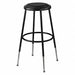 Adjustable Stool Steel Vinyl Black