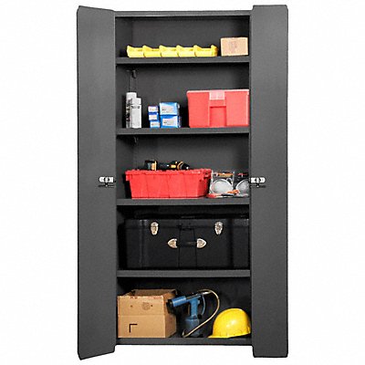 Storage Cabinet 84 x36 x24 Gray 4Shlv