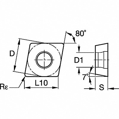 Diamond Turning Insert CCGT Carbide