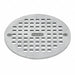 Floor Grate Nickel 5 in Pipe dia.