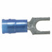 Fork Terminal Tin Copper Blue PK100