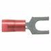 Fork Terminal Tin Copper Red PK100