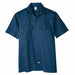 K7964 Short Sleeve Work Shirt Twill Navy 2XT