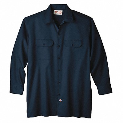 H4980 Long Sleeve Work Shirt Twill Navy S