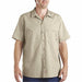 H4982 Short Slv Indstrl Shirt Poplin Khaki 4X