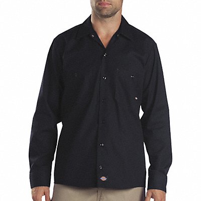 H4984 Long Slv Indstrl Shirt Poplin Black XL