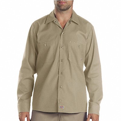 K7967 Long Slv Indstrl Shirt Poplin Khaki MT