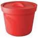 Ice Bucket with Lid Red 4L