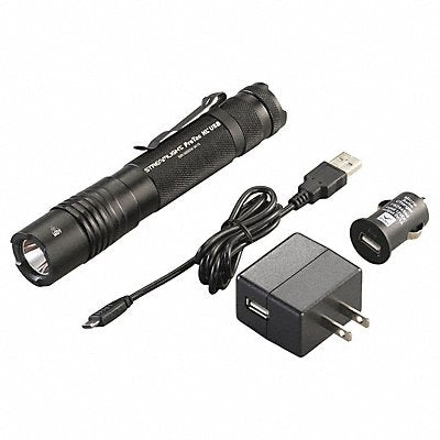 Handheld Flashlight Alum Black 1000lm