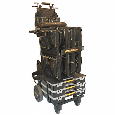 Black Light Duty Tool Utility Cart