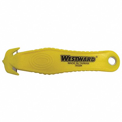 K8370 Safety Cutter Disp 5-3/8 in Yellow PK10