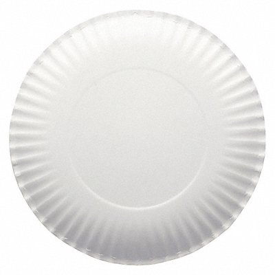 Disposable Paper Plate 9 in White PK1000