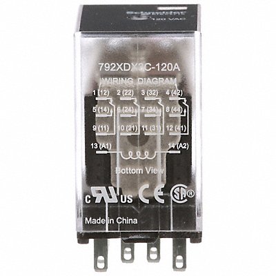 J2422 Gen Purpose Relay 14 Pin Square 120VAC